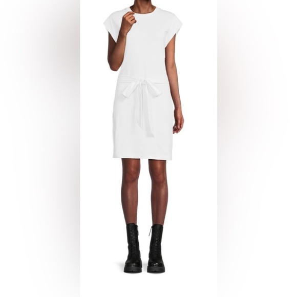 VINCE Belted Crewneck Tshirt Dress Size Small - Picture 1 of 10